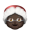 Mrs. Claus - Black emoji on Apple